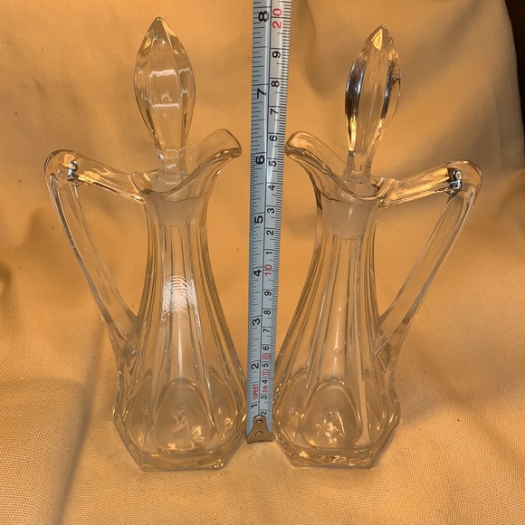 Vintage/Antique hand blown glass bottles w/stopper - Picture 2 of 12